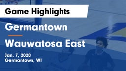 Germantown  vs Wauwatosa East  Game Highlights - Jan. 7, 2020