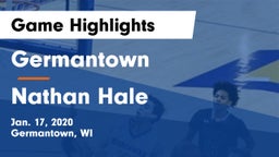 Germantown  vs Nathan Hale  Game Highlights - Jan. 17, 2020