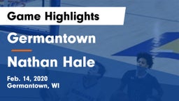 Germantown  vs Nathan Hale  Game Highlights - Feb. 14, 2020