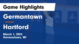 Germantown  vs Hartford  Game Highlights - March 1, 2024