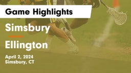 Simsbury  vs Ellington Game Highlights - April 2, 2024