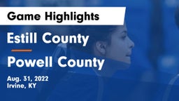 Estill County  vs Powell County Game Highlights - Aug. 31, 2022