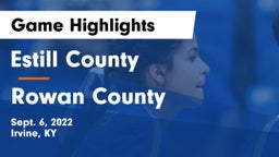 Estill County  vs Rowan County  Game Highlights - Sept. 6, 2022