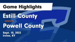 Estill County  vs Powell County Game Highlights - Sept. 10, 2022