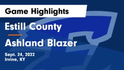 Estill County  vs Ashland Blazer  Game Highlights - Sept. 24, 2022