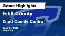 Estill County  vs Knott County Central  Game Highlights - Sept. 24, 2022