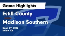 Estill County  vs Madison Southern  Game Highlights - Sept. 29, 2022