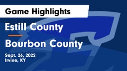 Estill County  vs Bourbon County Game Highlights - Sept. 26, 2022