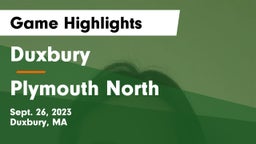 Duxbury  vs Plymouth North  Game Highlights - Sept. 26, 2023