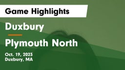 Duxbury  vs Plymouth North  Game Highlights - Oct. 19, 2023