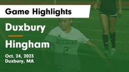 Duxbury  vs Hingham  Game Highlights - Oct. 24, 2023