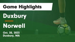 Duxbury  vs Norwell  Game Highlights - Oct. 30, 2023