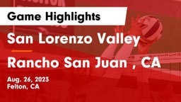San Lorenzo Valley  vs Rancho San Juan , CA Game Highlights - Aug. 26, 2023