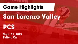 San Lorenzo Valley  vs PCS Game Highlights - Sept. 21, 2023