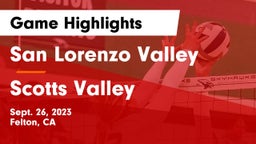 San Lorenzo Valley  vs Scotts Valley  Game Highlights - Sept. 26, 2023