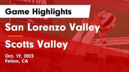 San Lorenzo Valley  vs Scotts Valley  Game Highlights - Oct. 19, 2023