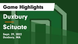 Duxbury  vs Scituate  Game Highlights - Sept. 29, 2022