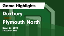 Duxbury  vs Plymouth North  Game Highlights - Sept. 27, 2022