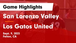 San Lorenzo Valley  vs Los Gatos United Game Highlights - Sept. 9, 2023