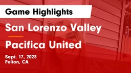 San Lorenzo Valley  vs Pacifica United Game Highlights - Sept. 17, 2023