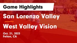 San Lorenzo Valley  vs West Valley Vision Game Highlights - Oct. 21, 2023