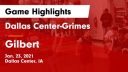 Dallas Center-Grimes  vs Gilbert  Game Highlights - Jan. 23, 2021