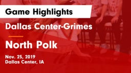 Dallas Center-Grimes  vs North Polk  Game Highlights - Nov. 25, 2019