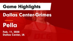 Dallas Center-Grimes  vs Pella  Game Highlights - Feb. 11, 2020