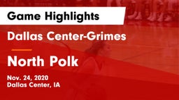 Dallas Center-Grimes  vs North Polk  Game Highlights - Nov. 24, 2020