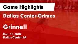 Dallas Center-Grimes  vs Grinnell  Game Highlights - Dec. 11, 2020