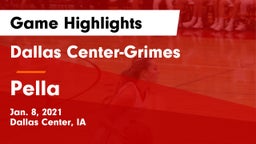 Dallas Center-Grimes  vs Pella  Game Highlights - Jan. 8, 2021