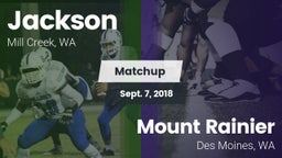 Matchup: Jackson  vs. Mount Rainier  2018