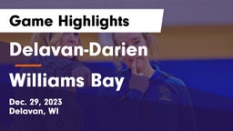 Delavan-Darien  vs Williams Bay  Game Highlights - Dec. 29, 2023