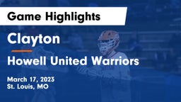 Clayton  vs Howell United Warriors Game Highlights - March 17, 2023
