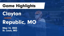 Clayton  vs Republic, MO Game Highlights - May 14, 2023