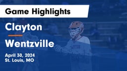 Clayton  vs Wentzville Game Highlights - April 30, 2024