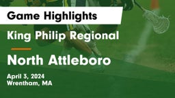 King Philip Regional  vs North Attleboro  Game Highlights - April 3, 2024