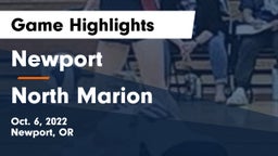 Newport  vs North Marion  Game Highlights - Oct. 6, 2022