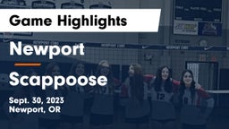 Newport  vs Scappoose  Game Highlights - Sept. 30, 2023