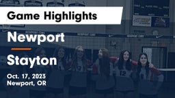 Newport  vs Stayton  Game Highlights - Oct. 17, 2023