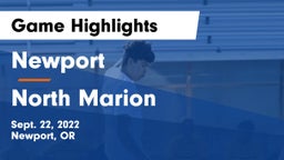 Newport  vs North Marion  Game Highlights - Sept. 22, 2022