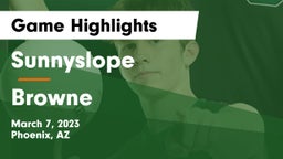 Sunnyslope  vs Browne  Game Highlights - March 7, 2023
