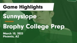 Sunnyslope  vs Brophy College Prep  Game Highlights - March 10, 2023
