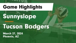 Sunnyslope  vs Tucson Badgers Game Highlights - March 27, 2024