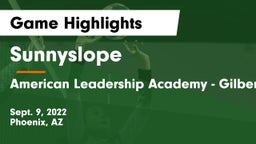 Sunnyslope  vs American Leadership Academy - Gilbert  Game Highlights - Sept. 9, 2022