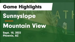 Sunnyslope  vs Mountain View  Game Highlights - Sept. 10, 2022