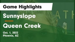 Sunnyslope  vs Queen Creek  Game Highlights - Oct. 1, 2022