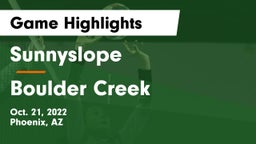 Sunnyslope  vs Boulder Creek  Game Highlights - Oct. 21, 2022