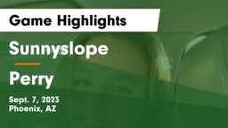 Sunnyslope  vs Perry  Game Highlights - Sept. 7, 2023