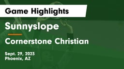 Sunnyslope  vs Cornerstone Christian  Game Highlights - Sept. 29, 2023